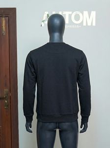 เสื้อสเวตเชิ้ตคอกลมทรงโอเวอร์ไซส์ปักโลโก้ตามสั่งสำหรับผู้หญิง แขนยาว พิมพ์ลายใหม่ด้านหน้า สำหรับฤดูใบไม้ร่วงและฤดูหนาว - Product Image 3