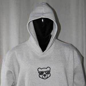 100% cotton <b>black</b> color Hoodie 450 GSM cotton <b>fleece</b> custom embroidery printing embossing oversized fitting hoodies Clush Sports - Product Image 3