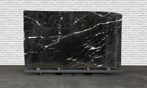 Cheapest Price-Natural White/black <b>Marble</b>, Dark Slab for Sale - Vietnam's Factory <b>Marble</b> Slab/Stone - Product Image 6