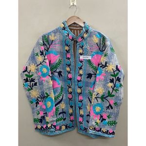 Veste courte en broderie Suzani Kantha faite à la main pour femme, taille unique, veste Suzani unique, cadeau pour elle - Product Image 6