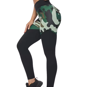 OEM ODM High Quality Spandex/Nylon Four-Way Stretch High Waist Full Length Yoga Leggings for Workout - Product Image 2