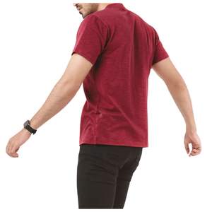 T-shirt uni pour homme en gros, séchage rapide, col rond, tissu texturé, décontracté, été, qualité supérieure, basique, logo personnalisé - Product Image 5