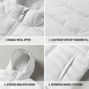 Veste d'hiver matelassée à capuche de haute qualité pour hommes et femmes, idéale pour les activités de plein air - Product Image 6