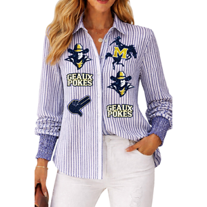 ชุดเดรสลำลองแขนยาวลายธีมแมคไนซ์สำหรับวันแข่งขัน  ตกแต่งด้วยเลื่อม  ผ้าระบายอากาศได้ดี สำหรับผู้หญิงและเด็กผู้หญิง - Product Image 1