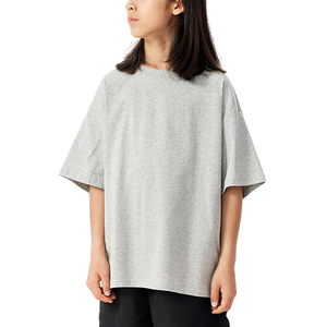 T-shirt à manches courtes oversize en jersey 100 % coton pour femme et enfant, 300 grammes – Couleur unie vierge, logo personnalisé, vente en gros - Product Image 1