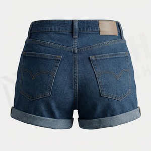 Premium Female Denim Shorts High Waist Cotton Jeans Casual Summer Styling Casualwear Customized Color <b>Classy</b> Outfits - Product Image 2