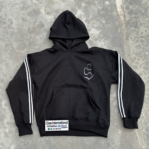Sweat à capuche réfléchissant personnalisé en coton avec fermeture éclair, imprimé numériquement, tendance hiver 2025 pour hommes - Product Image 1