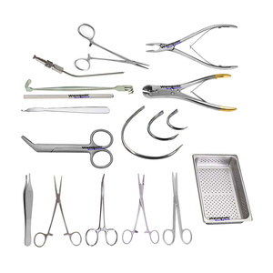Oferta Especial: Kit de Instrumentos Quirúrgicos Ortopédicos Manuales de Acero Inoxidable para Animales, 15 Piezas, para Cirugía Cruciana y Artroscópica - Product Image 1