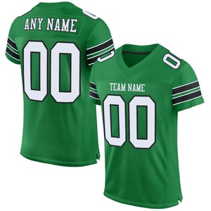 Maillot de football américain personnalisé en mesh, T-shirt de sport, maillot de rugby, uniformes, maillot hip-hop pour fête, col en V, respirant, en polyester - Product Image 6
