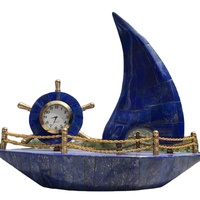 Meilleure vente, modèle de bateau Lapis Lazuli de qualité supérieure, montre de bateau en Lapis Lazuli fait à la main