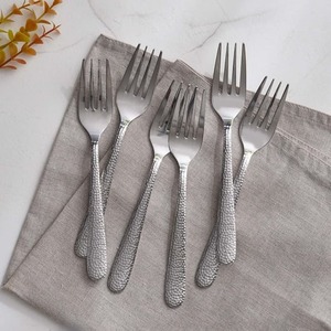Silver Teaspoons With Textured Handles <b>Classic</b> Style Cutlery Set - Product Image 1