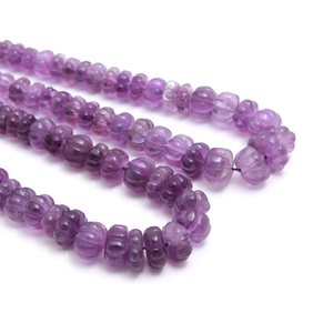 Excelentes cuentas Rondelle de amatista natural de 10mm piedras preciosas sueltas para la fabricación de joyas - Product Image 2