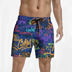 Customized Logo <b>Men</b> Summer Solid Color Beachwear Swim Trunks Beach <b>Shorts</b> With Pockets <b>Men</b> Swim <b>Shorts</b> - Product Image 3