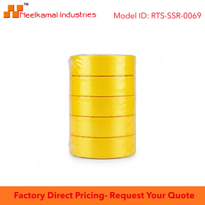 Cinta de Satén de una Cara Amarillo Brillante de 25mm, 5 Rollos x 8 Metros, para Decoración de Graduaciones, Baby Showers, Exhibiciones en Tiendas, Venta al por Mayor - Product Image 6