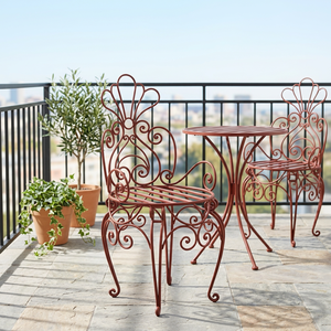 Chaise de jardin en fer forgé KHP Victorian, durable, pour extérieur, non pliable, avec finition résistante aux intempéries, personnalisable, Vietnam - Product Image 3