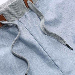 Shorts chino pour homme, taille haute, 100% coton, style smart casual, avec poches, couleur unie, légers, respirants, logo personnalisé - Product Image 3