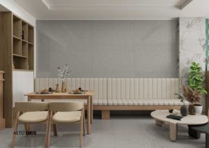Carreaux de porcelaine brillants de qualité supérieure, format 600x1200, grand format, pour sols et murs, pour maisons modernes, bureaux et intérieurs commerciaux. - Product Image 6