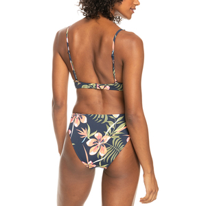 Conjunto de Bikini con Estampado Floral para Mujer, Top Halter Cruzado, Braguita Hipster, Spandex Elástico, Poliéster, Traje de Baño de Dos Piezas - Product Image 3
