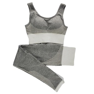 Best Quality Medium Support Seamless Sports <b>Bra</b> Legging Shorts Customized Yoga Gym Fitness Wear Lightweight Breathable for - Product Image 4