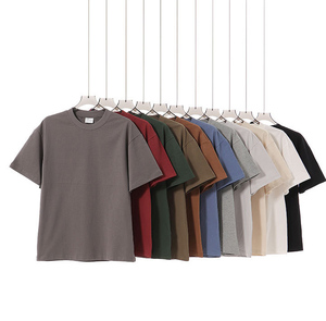 เสื้อยืดโอเวอร์ไซส์ทรงหลวมสำหรับผู้ชาย ผ้าคอตตอนออร์แกนิค 100% น้ำหนัก 240 กรัม ผ้าสองเส้น ปักโลโก้ด้านหน้าได้ตามต้องการ - Product Image 2