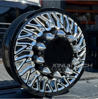 Jantes chromées personnalisées XINTECH pour camions – Vente en gros – 6x135 6x139.7 8x170 20 22 24 26 pouces – Jantes à écrous à pointe pour Ford F250 F350