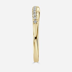 Anillo de Boda Personalizado de Oro Amarillo de 14K con Banda Cruzada y Diamante Cultivado en Laboratorio de 3CT, Fabricante OEM ODM - Product Image 3