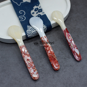 Cuillère décorative de luxe en nacre incrustée, fabriquée à la main, pour servir en cuisine, Tradebyd - Product Image 3