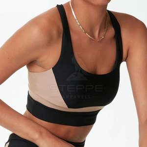 Soutien-gorge de sport rembourré pour femme, simple, à bretelles réglables à l'avant, sans coutures, respirant et à séchage rapide, idéal pour le yoga, la course, la gym et l'entraînement. - Product Image 2