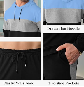 Chándal Deportivo con Capucha para Hombre, Estilo Urbano para Otoño e Invierno, Personalizado, para Correr y Entrenar, 100% Algodón, Resistente al Viento y Transpirable - Product Image 5