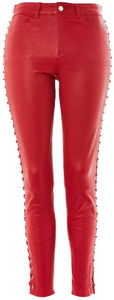Pantalones de Mujer con Aspecto de Cuero Negro, Cintura Alta, Ajustados, Estilo Skinny, Levanta Glúteos - Product Image 6