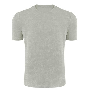 T-shirt pour homme, nouveau style, t-shirts en coton à manches courtes, t-shirt à col rond, haut uni, t-shirts en coton pour homme - Product Image 2
