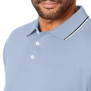 Último diseño de camiseta polo personalizada para hombre con logotipo bordado, precio mayorista barato, camiseta polo estampada para hombre en venta - Product Image 5