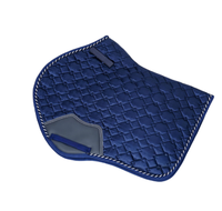 Ensemble de tapis de selle en satin de qualité supérieure avec bonnet d'oreille assorti |   Tapis de selle équestre matelassé |   Équipement d'équitation en gros