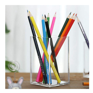 Porte-stylo élégant en acrylique portable, support de rangement multifonctionnel pour stylos, crayons et marqueurs, à prix bas - Product Image 4