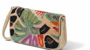 Bolso de Hombro Cruzado de Moda Hecho a Mano con Cuentas Abstractas Vintage para Mujer - Mini Bolso de Diseño Colorido y Moderno con Cuentas de Nylon y Lona - Product Image 2