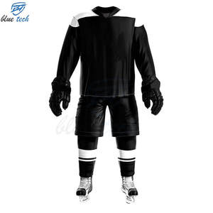 Ensemble de maillots de hockey sur glace haute performance personnalisés pour équipe, respirant, par sublimation, grandes tailles, protection UV, kit de sportswear - Product Image 3