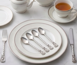 Ensemble de cuillères à manche torsadé, élégant et durable, en acier inoxydable, parfait pour la cuisine, la salle à manger et l'usage quotidien - Product Image 2