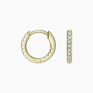 Anillo de media eternidad con diamantes de punta compartida - Product Image 2