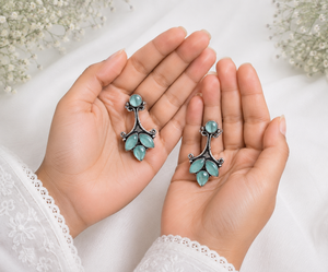 Fashion Purple Multi Stone Drop <b>Earrings</b> for Women | Elegant Gemstone Stud <b>Dangle</b> <b>Earrings</b> | Wholesale Jewelry - Product Image 4