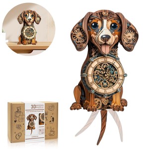 Horloge de bureau artisanale en bois de noyer avec carte du monde - Vente en gros personnalisée - Product Image 2
