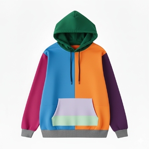 Sweat-shirt décontracté à capuche 100 % coton respirant et écologique pour homme, coupe régulière, doublé, 300g, style printemps, avec logo frontal, en tissu français - Product Image 1