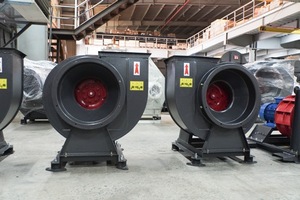 พัดลมดูดอากาศแบบแรงเหวี่ยงอุตสาหกรรม CEP-2-3.8D สำหรับระบายอากาศใต้ดิน แรงดัน 400Pa-2600Pa ขับเคลื่อนโดยตรง จ่ายอากาศบริสุทธิ์ 220-380V แบบตั้งพื้น - Product Image 5
