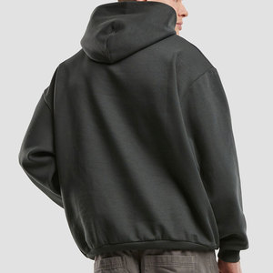 Sweat-shirt à capuche surdimensionné pour homme, couleur unie, en polaire, décontracté, coupe classique, pour l'automne - Product Image 2