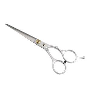 Ciseaux de coiffure professionnels Morje, en acier inoxydable, lame tranchante, pour droitiers, manche moyen, légers - Product Image 4