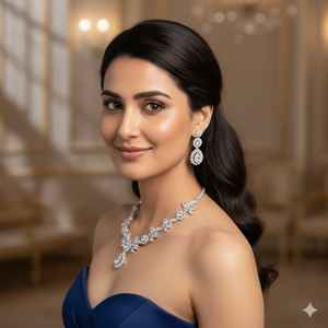 Ensemble de colliers en laiton de qualité supérieure pour femmes, résistant aux rayures, élégant pour les soirées et les occasions spéciales. - Product Image 4