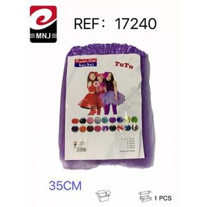 Falda Tutú de Tul de Talla Mediana para Niñas, Especifique el Color en las Notas - Product Image 1