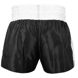 Shorts de boxe thaïlandaise pour hommes, taille haute, élastiques, respirants, légers, 100% polyester, sans couture - Product Image 1