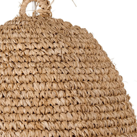 Abat-jour en rotin tissé fait main, finition naturelle, diamètre 50 cm, pour la maison, le restaurant, le bar. Lampe suspendue pour la décoration de la maison