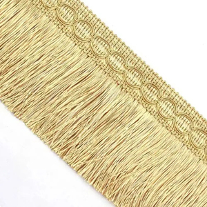 Frange décorative en fil de soie pour rideaux et textiles de maison, taille personnalisée, vente en gros, couleur or personnalisée 2026 - Product Image 1