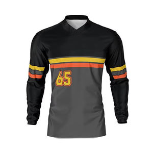 Maillot de VTT respirant sans coutures de haute qualité à manches courtes, évacuant l'humidité, OEM ODM, vente en gros MTB - Product Image 5